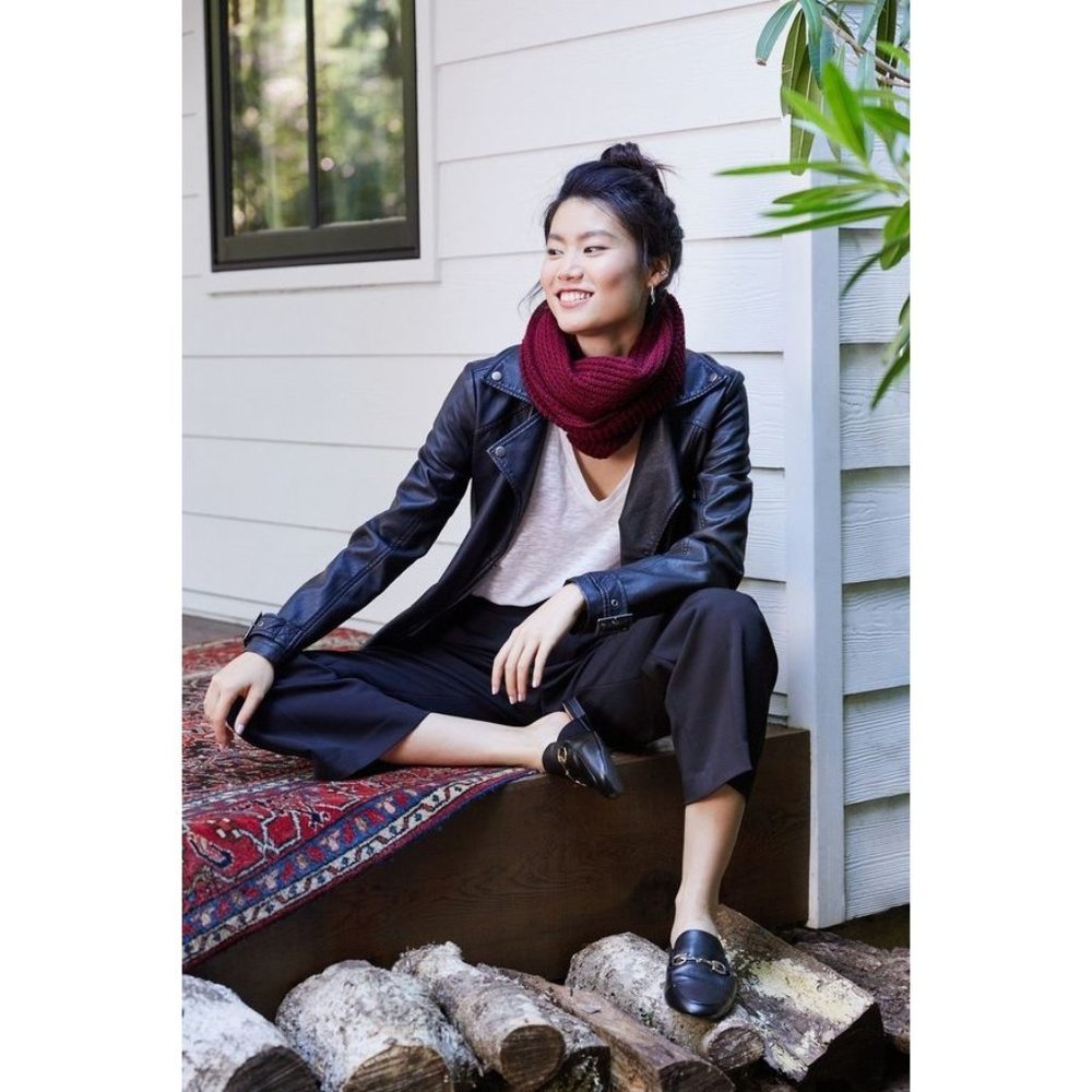 Max Studio Faux Leather Moto Jacket